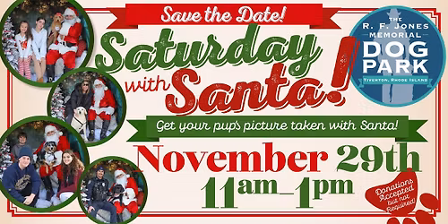 Saturday with Santa! At the RF Jones Memorial Dog Park