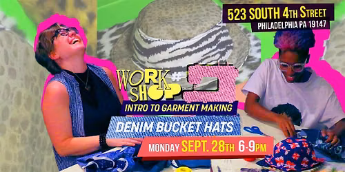 Intro to Garment Making- Denim Bucket Hats
