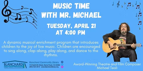 Music Time with Mr. Michael!