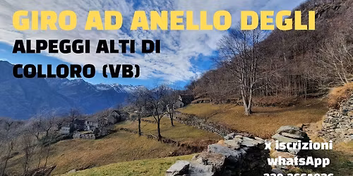 Giro ad anello degli alpeggi alti di Colloro (VB)