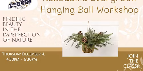 Kokedama Evergreen Hanging Ball