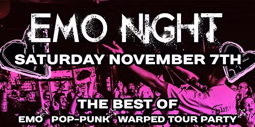 Emo Night - Featuring Flicker\/\/Fade | Hangar 1819