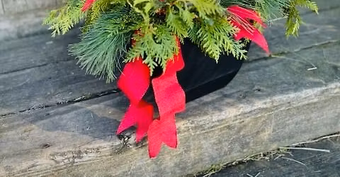 Holiday Porch Arrangement