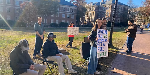 Vegan outreach during UNC's 1st day back in class