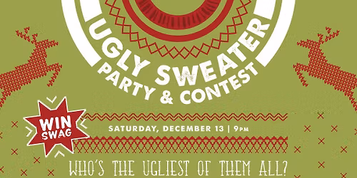 Annual Ugly Sweater Party with Live Music by Pop Fiction at Wild Eagle Saloon Downtown Cleveland