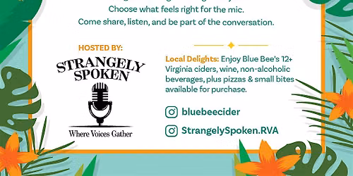 Strangely Spoken: A Night of Open Mic Poetry