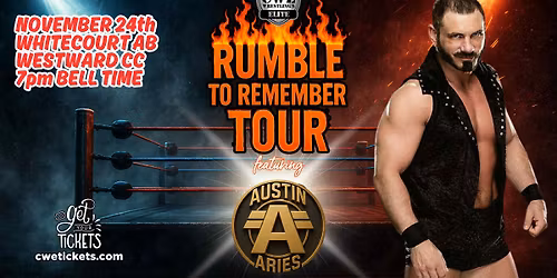CWE Live In Whitecourt Ft WWE Star Austin Aries & An Over The Top Rope Rumble Main Event