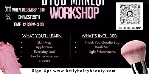 BYOB Makeup Workshop with Kelly Haley Beauty