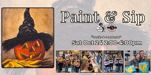 Paint & Sip in Eugene, Oregon \u201cJack-O-Lantern\u201d