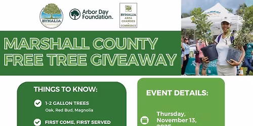 Marshall County Free Tree Giveaway