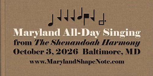 Maryland All-Day Singing from The Shenandoah Harmony