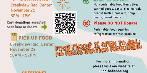 Lind-Bohanon Neighborhood Food Drive