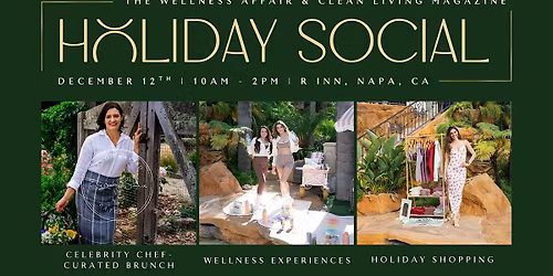 Luxury Holiday Social for Clean Living Magazine