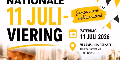 Nationale 11 juli viering Brussel