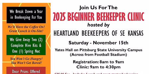 2025 BEGINNER BEEKEEPER CLINIC