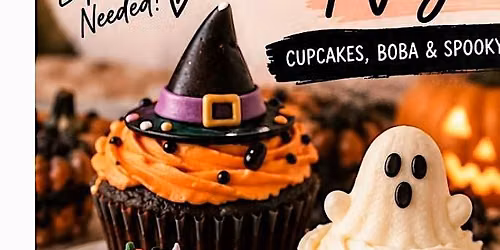 College Halloween CupCake & Boba