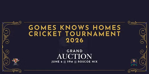 Grand Auction || Gomes Knows Homes Cricket Tournament 2026
