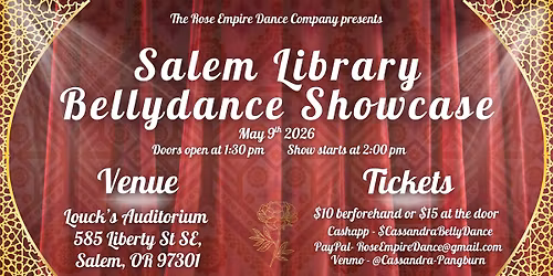 Salem Library Bellydance Showcase