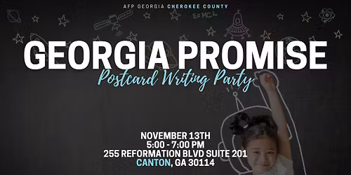 Georgia Promise Scholarship Postcard Party!