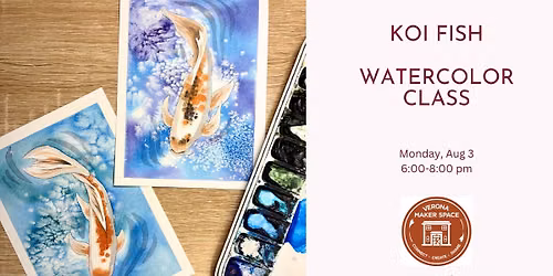 Koi Fish in Watercolors