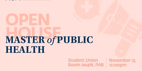 MPH Program-Specific Open House 