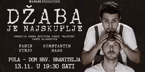 Komedija D\u017dABA JE NASJKUPLJE u Puli