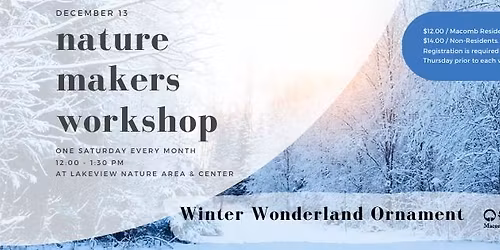 December Nature Makers: Winter Wonderland Ornament