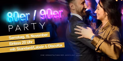 80er & 90er Motto Party mit Discofox - Floor & Workshop