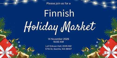 Finnish Holiday Market 2026 Seattle