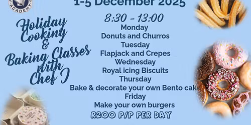 Cooking & baking classes with Chef J