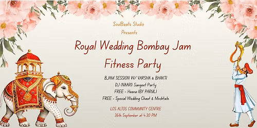 Bollywood Royal Wedding Bombay Jam Fitness Party