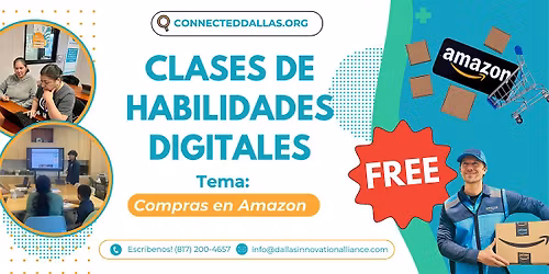 Clase gratis de habilidades digitales: Compras en Amazon
