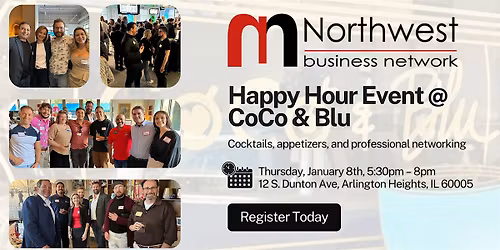 Northwest Business Network: Happy Hour @ CoCo & Blu (January 8th)