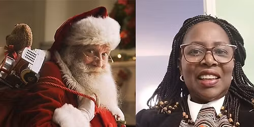 \ud83c\udf81 A Magical Christmas Morning with Santa & Maggie Lusweti with the Kujenga School