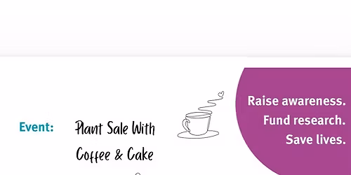 Plant sale with coffee and cake in aid of Target Ovarian Cancer 