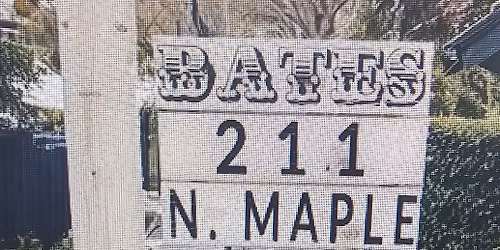 Customized Adress sign