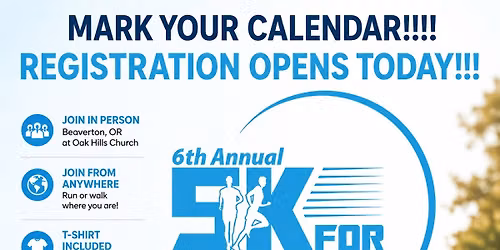 6th Annual 5K for Kim\u2019s Hope