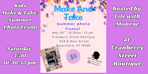 Kids Make & Take: Summer Photo Frame