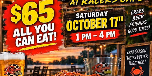 CRAB FEAST AT RACER\u2019S CAF\u00c9!