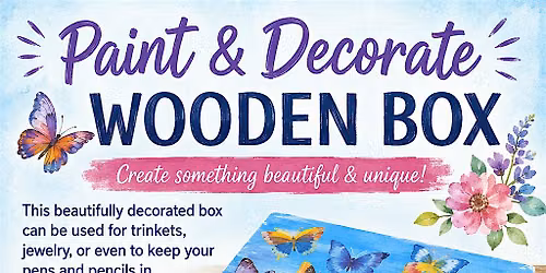 Trinket Wooden Box Decorating