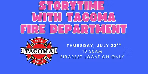 Storytime with the Tacoma Fire Department