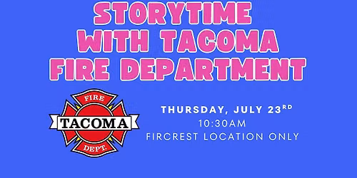 Storytime with the Tacoma Fire Department