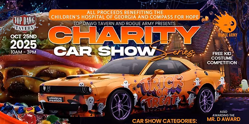 Top Dawg Tavern and Rogue Army Charity Car Show ... Halloween Edition