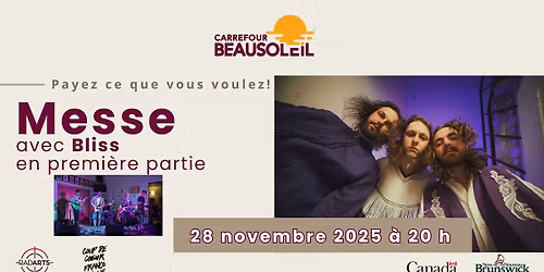Messe (avec Bliss en premi\u00e8re partie)