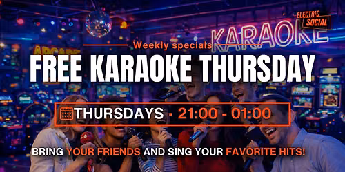 FREE Karaoke Night at Electric Social