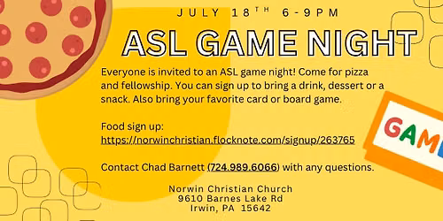 ASL Game Night (NCC)
