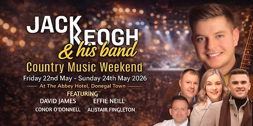 Jack Keogh Country Music Weekend at The Abbey Hotel, Donegal Town