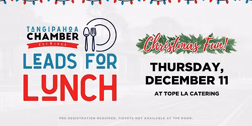 Leads for Lunch - Christmas Fun!