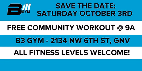 Free Workout at B3 Gym