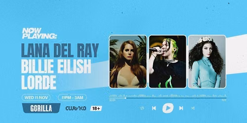 NOW PLAYING: Lana Del Ray, Billie Eilish & Lorde